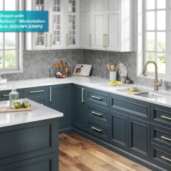 Transitional Industrial Pull-Down Single Handle Kitchen Faucet in Spot-Free Antique Champagne Bronze