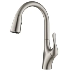 Transitional Single Handle Pull-Down Kitchen Faucet in Spot Free Stainless Steel