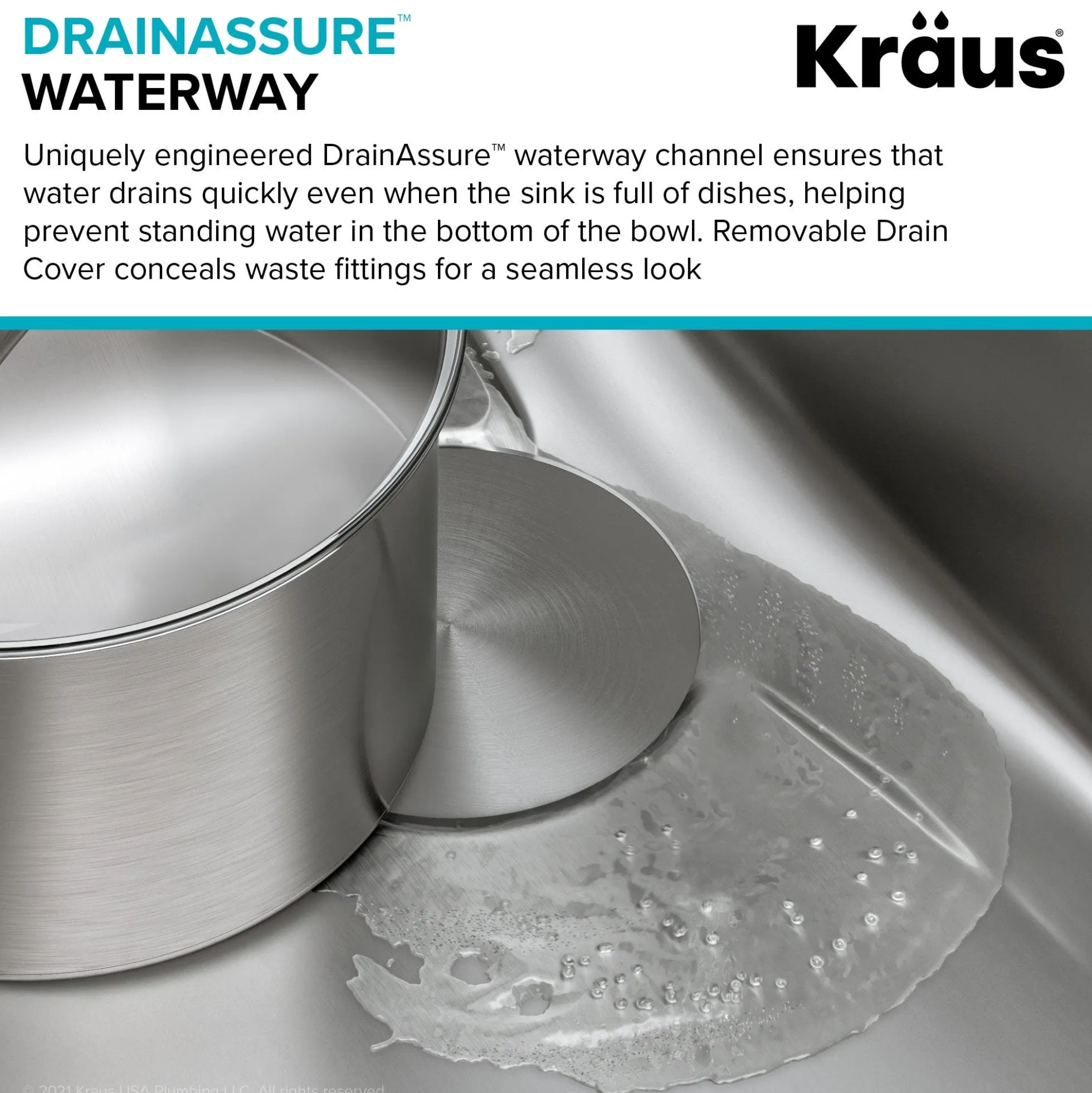 33" Undermount 16 Gauge Stainless Steel 50/50 Double Bowl Kitchen Sink with DrainAssure Waterway