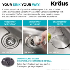 17" Undermount 16 Gauge Stainless Steel Single Bowl Kitchen Bar Sink with DrainAssure Waterway
