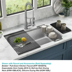 32” Undermount 18 Gauge Stainless Steel Single Bowl Kitchen Sink