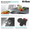 33" Undermount Kitchen Sink w/ Bolden Commercial Pull-Down Faucet and Soap Dispenser in Stainless Steel/Chrome