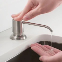 23" Undermount Kitchen Sink w/ Bolden Commercial Pull-Down Faucet and Soap Dispenser in Stainless Steel