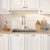 30" Undermount Kitchen Sink w/ Bolden Commercial Pull-Down Faucet and Soap Dispenser in Chrome