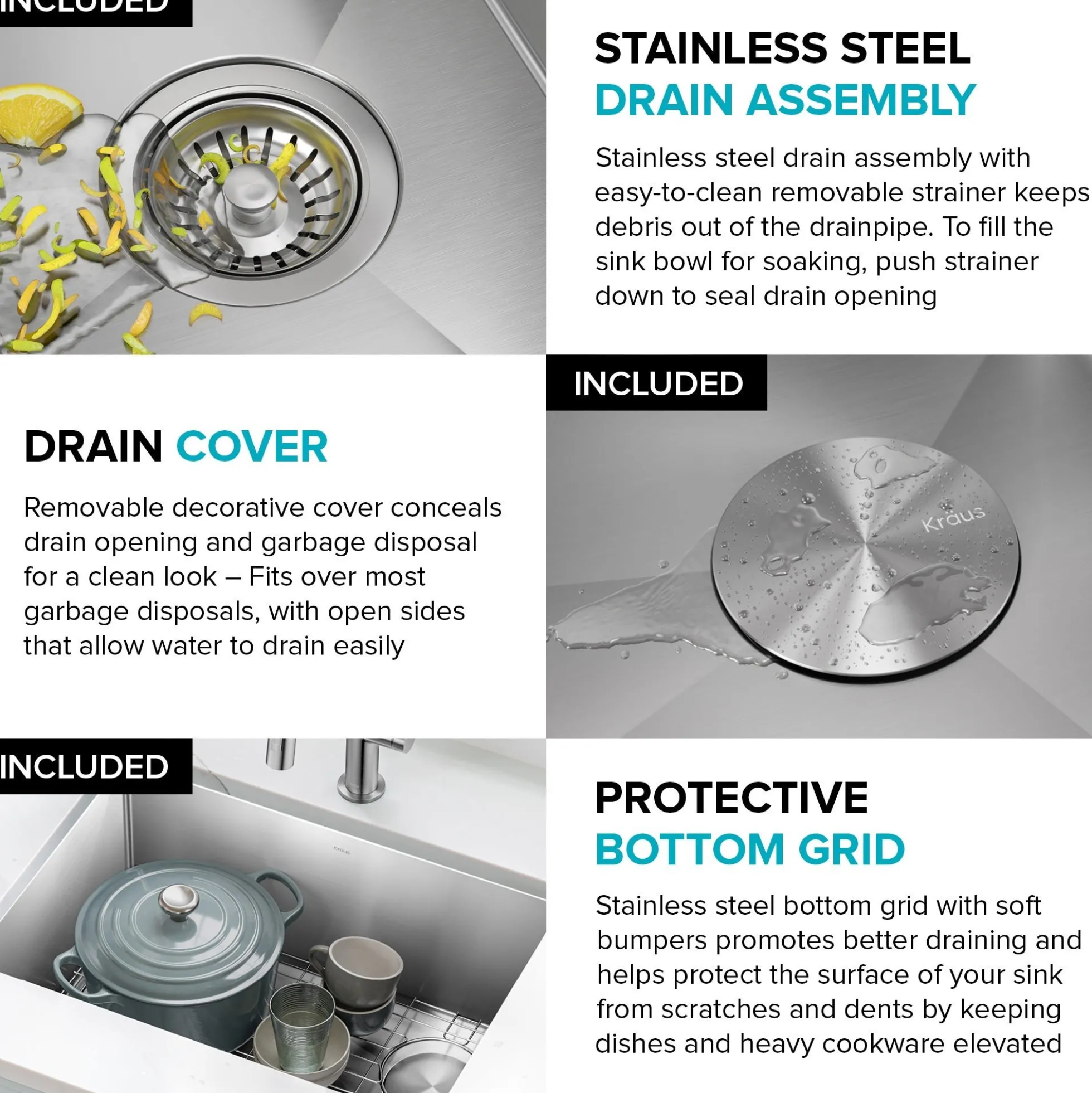 25" Undermount Single Bowl 16 Gauge Stainless Steel Kitchen Sink