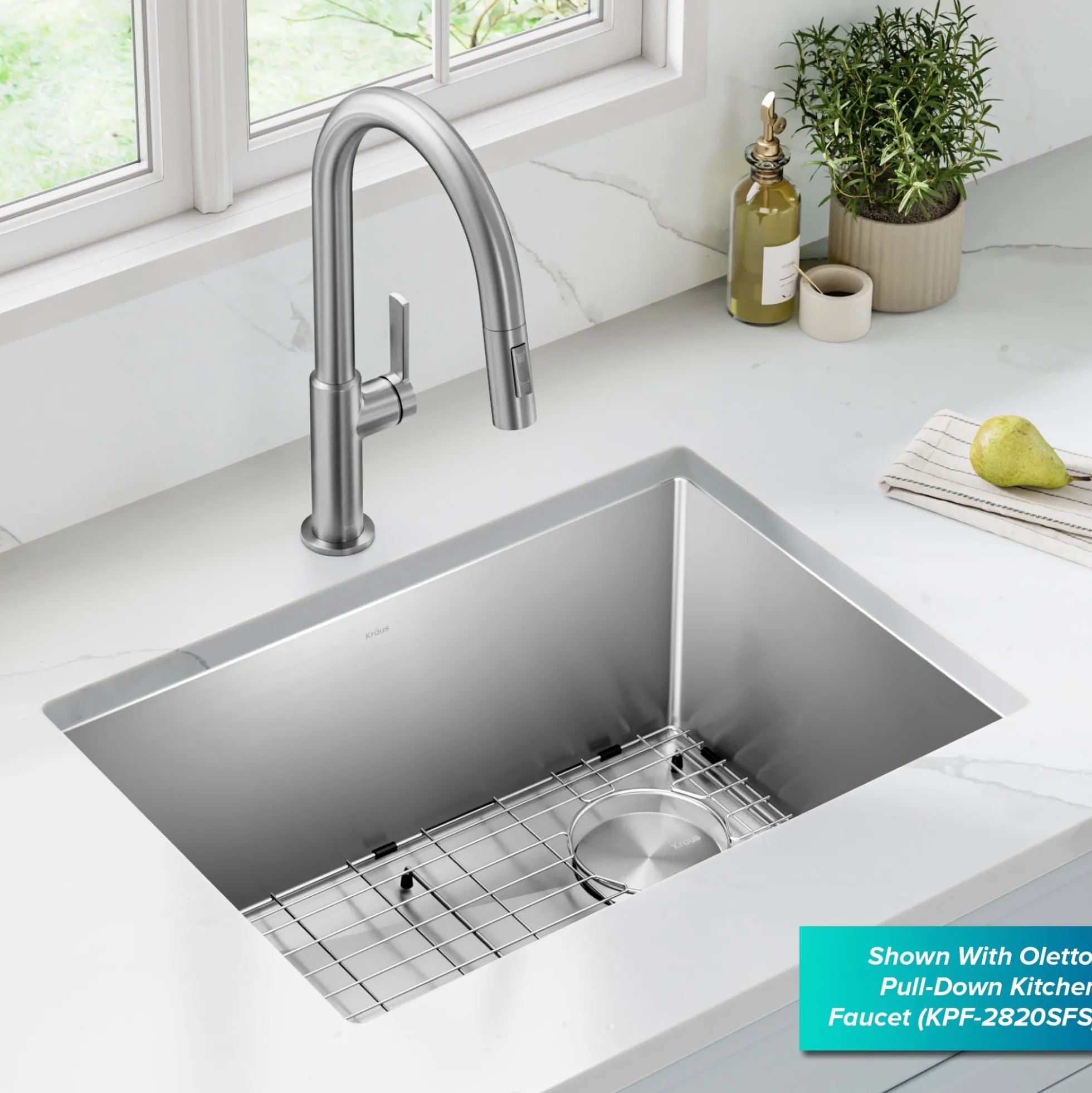 25" Undermount Single Bowl 16 Gauge Stainless Steel Kitchen Sink