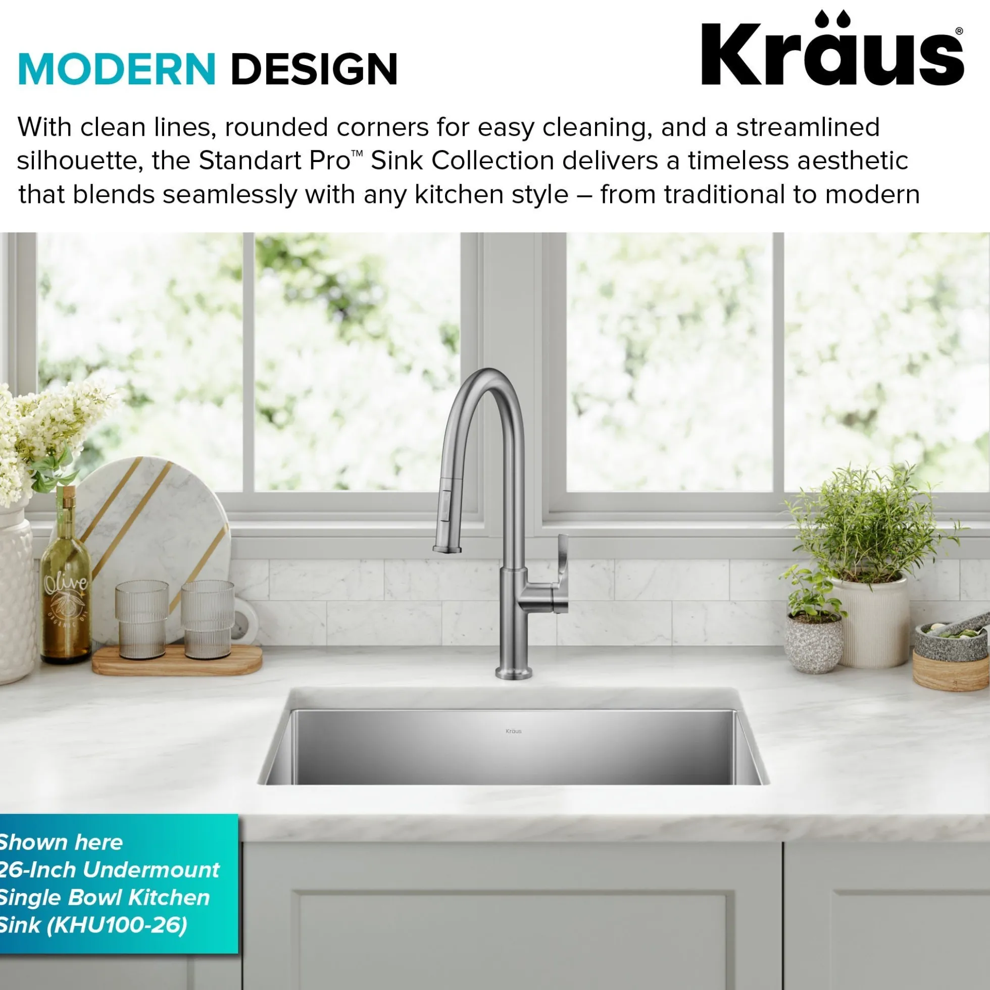 25" Undermount Single Bowl 16 Gauge Stainless Steel Kitchen Sink