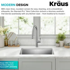 26" Undermount Single Bowl 16 Gauge Stainless Steel Kitchen Sink