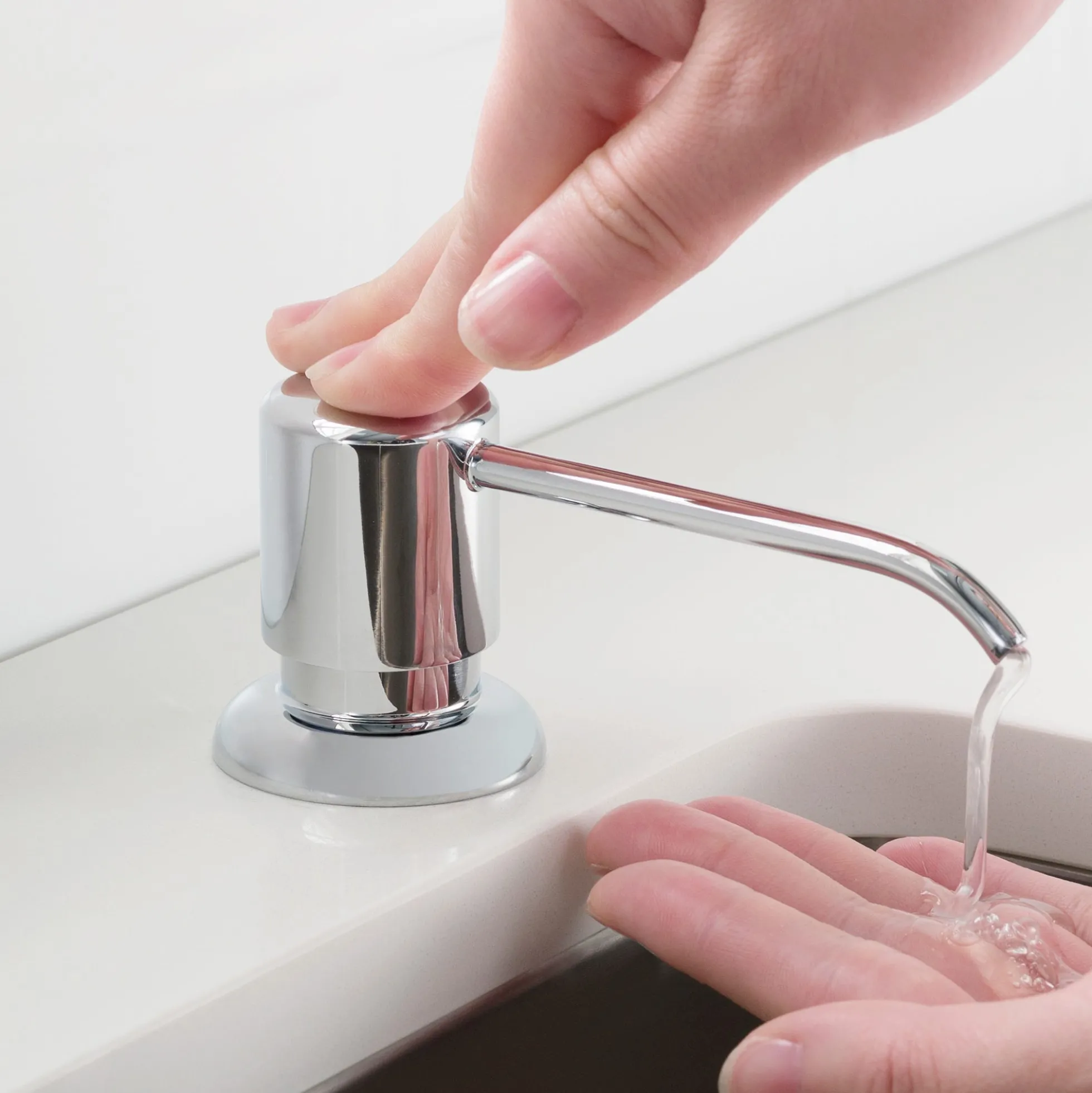 24" Undermount Utility Sink w/ Bolden Commercial Pull-Down Faucet and Soap Dispenser in Chrome