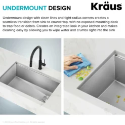 28" Undermount Workstation 16 Gauge Single Bowl Stainless Steel Kitchen Sink with Accessories