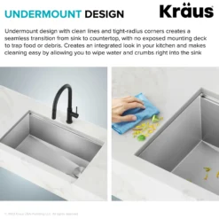 33" Undermount Workstation 16 Gauge Double Bowl Stainless Steel Kitchen Sink with Accessories