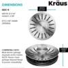 Universal Kitchen Sink Strainer / Stopper forGarbage Disposals