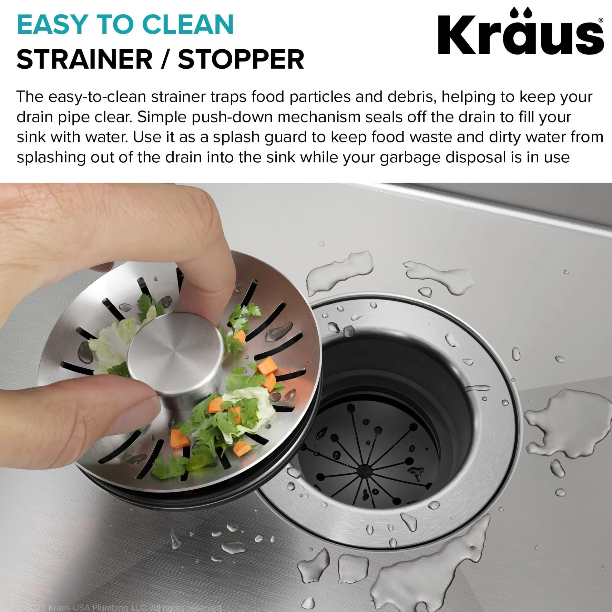 Universal Kitchen Sink Strainer / Stopper forGarbage Disposals