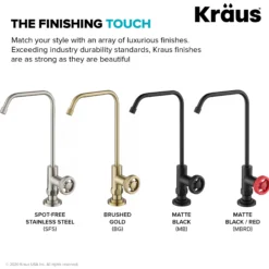 Urbix 100% Lead-Free Kitchen Water Filter Faucet in Brushed Gold