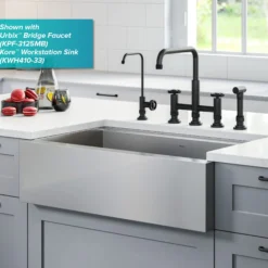 Urbix 100% Lead-Free Kitchen Water Filter Faucet in Matte Black