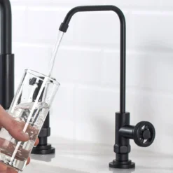 Urbix 100% Lead-Free Kitchen Water Filter Faucet in Matte Black