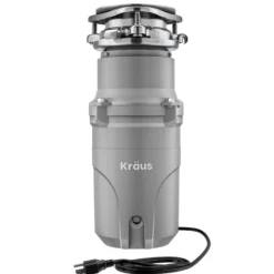 WasteGuard™ High-Speed 1/2 HP Continuous Feed Ultra-Quiet Motor Garbage Disposal with Power Cord and Flange Included and Universal Mount
