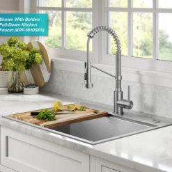 Workstation 28” Drop-In / Undermount 18 Gauge Stainless Steel Single Bowl Kitchen Sink with Accessories