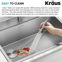 Workstation 28” Drop-In / Undermount 18 Gauge Stainless Steel Single Bowl Kitchen Sink with Accessories