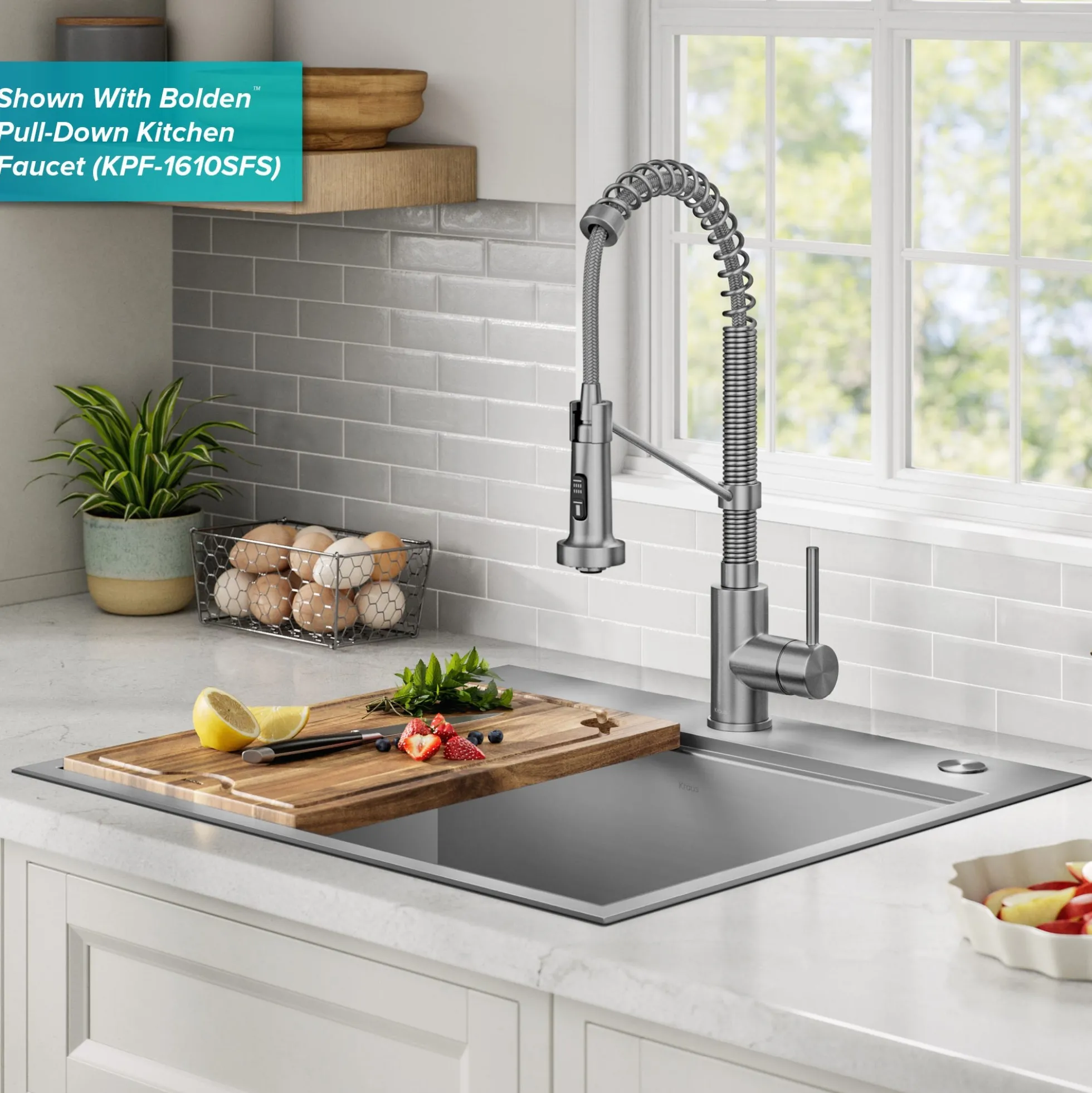 Workstation 25" Dual Mount 18 Gauge Stainless Steel Single Bowl Kitchen Sink with Accessories
