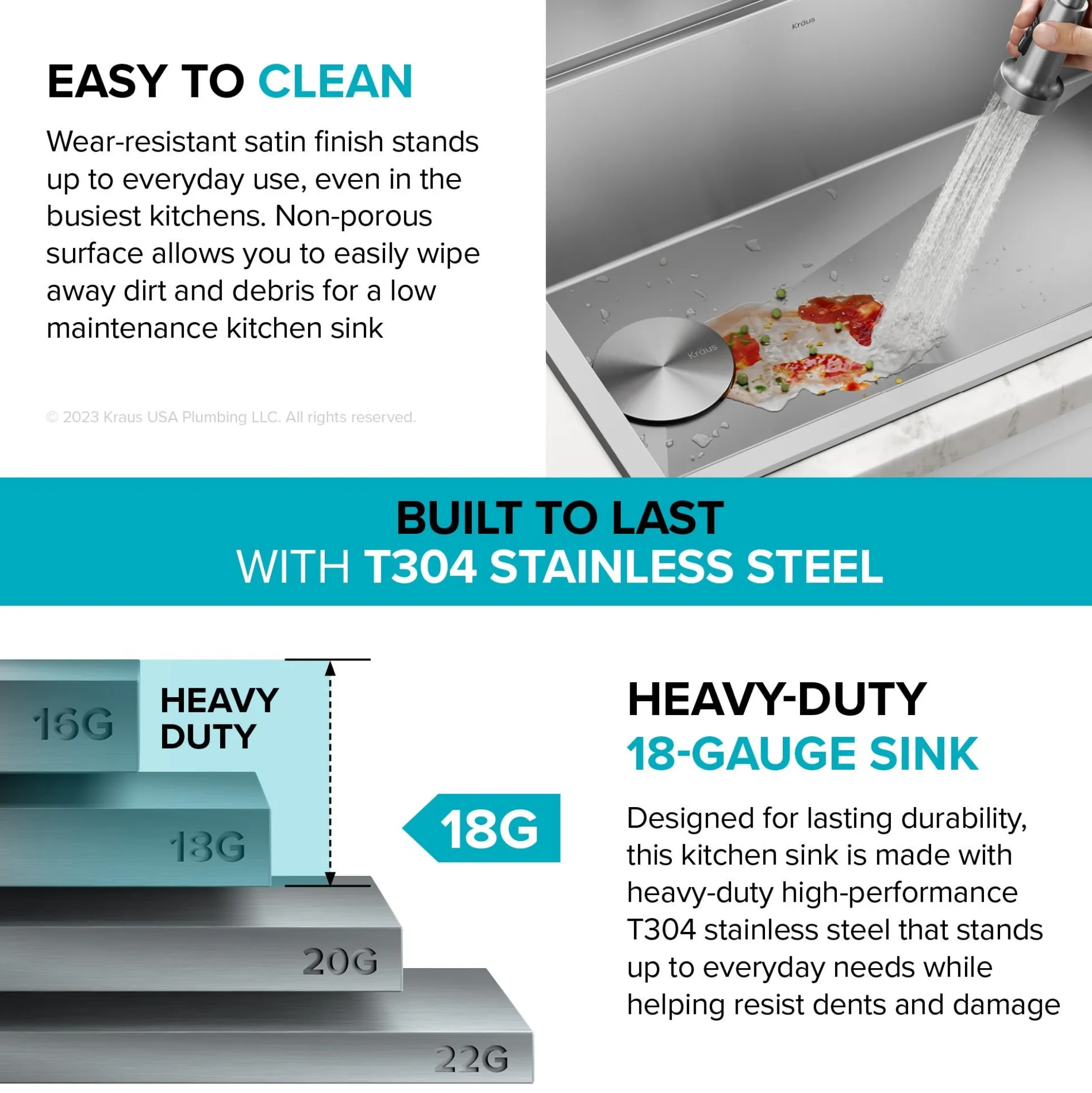 Workstation 25" Dual Mount 18 Gauge Stainless Steel Single Bowl Kitchen Sink with Accessories