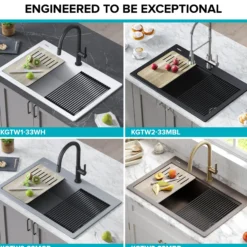 Workstation 33 in. Drop In Single Bowl Granite Kitchen Sink in White with Accessories