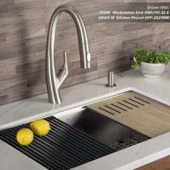 Workstation Kitchen Sink Wood Grain Composite Cutting Board