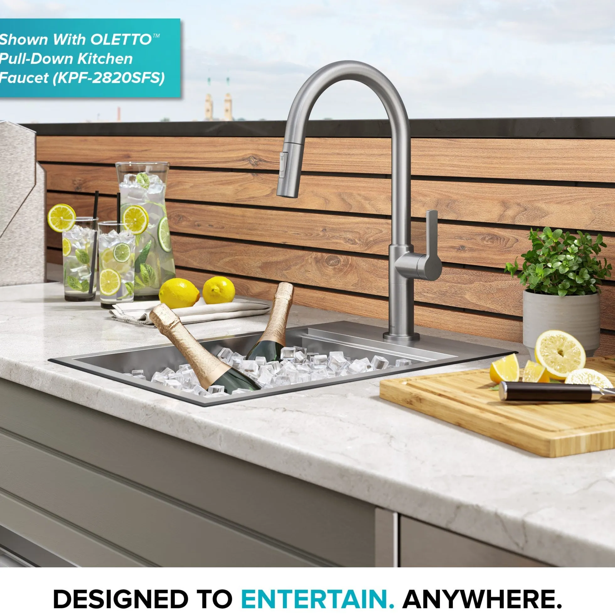 Workstation 15"OutdoorDrop-In16 GaugeMarine Grade T-316Stainless Steel Single Bowl Kitchen Bar Sink with Accessories
