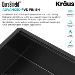 Workstation 32” Undermount 16 Gauge Black Stainless Steel Single Bowl Kitchen Sink in PVD Gunmetal Finish with Accessories