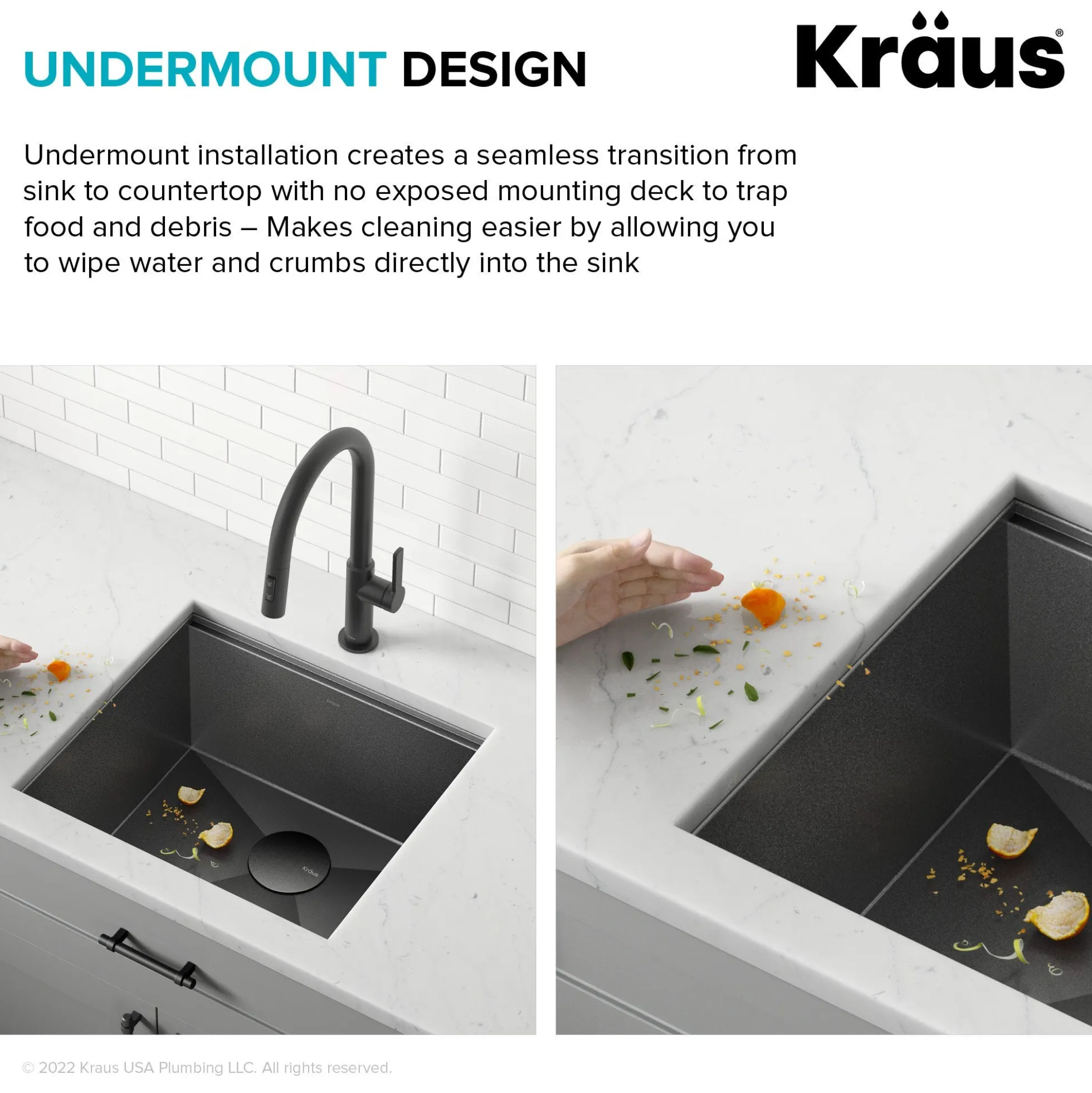 Workstation 21” Undermount 16 Gauge Black Stainless Steel Single Bowl Kitchen Sink in PVD Gunmetal Finish with Accessories